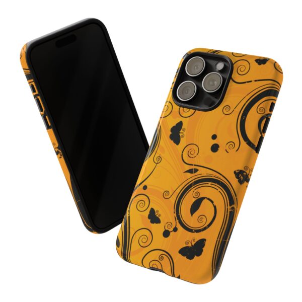 Stylish Phone Case - Floral Swirl Design, Unique Gift for Her, Phone Protector, Trendy Accessory, Autumn Decor - Image 158