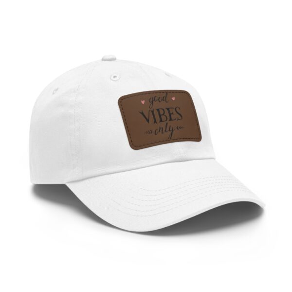 Dad Hat with Leather Patch (Rectangle) - Image 2