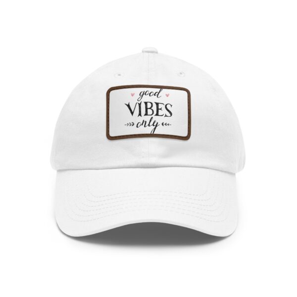 Dad Hat with Leather Patch (Rectangle)