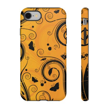 Stylish Phone Case - Floral Swirl Design, Unique Gift for Her, Phone Protector, Trendy Accessory, Autumn Decor