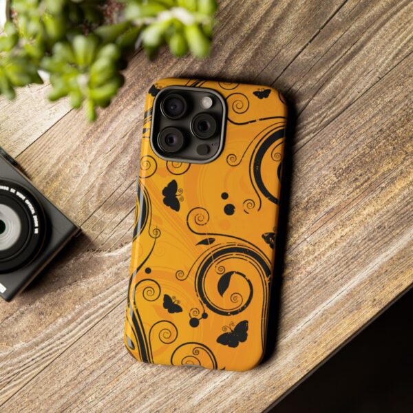 Stylish Phone Case - Floral Swirl Design, Unique Gift for Her, Phone Protector, Trendy Accessory, Autumn Decor - Image 159