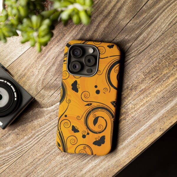 Stylish Phone Case - Floral Swirl Design, Unique Gift for Her, Phone Protector, Trendy Accessory, Autumn Decor - Image 156